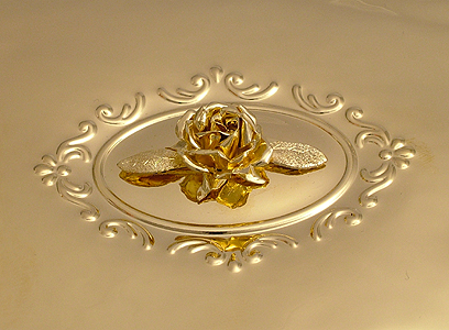Detail Rose auf Etui gesetzt