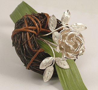 Rose aus Silber